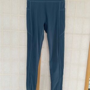 ECHT Blue Athletic Leggings with pockets